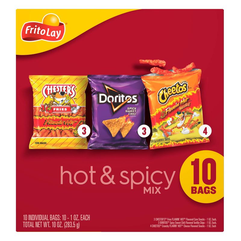 Frito Lay Snacks Hot &#38; Spicy Mix Variety - 10ct/10oz, 4 of 5