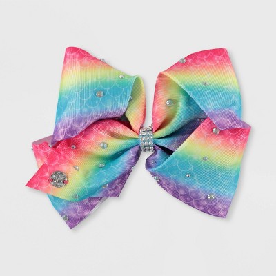 Girls' JoJo Siwa Rainbow Mermaid Bow Hair Clip