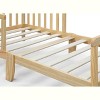PAGED Toddler Bed Wooden Baby Bed Frame with 4 Side Guardrails and Slatted Deisgn for Bedroom - 3 of 4