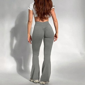 DOMETOUR Bootcut Flare Leggings for Women Tummy Control High Waist Scrunch Butt Leggings Wide Leg Yoga Pants - 1 of 4