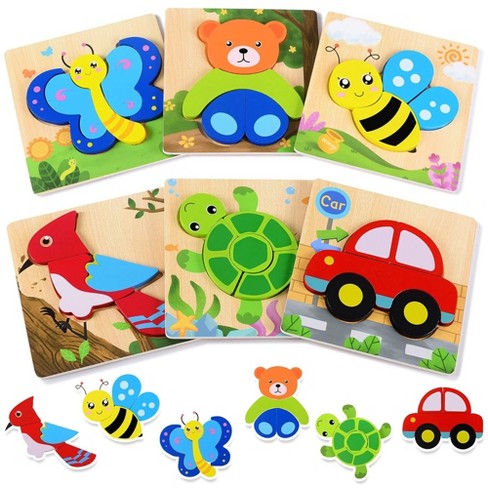 Wooden puzzles for toddlers hotsell