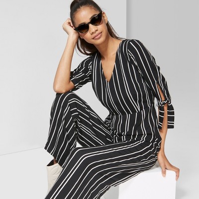 target women's striped jumpsuit