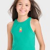 Girls' Ribbed Embroidered Tank Top - Cat & Jack™ - 2 of 4