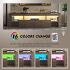 55" Modern Anwick LED TV Stand with Large Storage and Glass Shelf, Media Console Table Entertainment Center for Living Room and Bedroom - 4 of 4