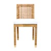 TOV Furniture Amara Rattan Performance Fabric Dining Chair with White Cushion - 4 of 4