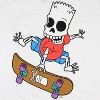 The Simpsons Men's Bart Skeleton Skateboarding Adult Short Sleeve T-Shirt - 2 of 4