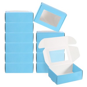 Unique Bargains Paper Durable Sturdy Soap Box with PVC Window for DIY Craft 40 Pcs - 1 of 4