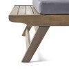 Christopher Knight Home Sedona Acacia Wood Outdoor Club Chair with Cushions Gray/Dark Gray - 4 of 4