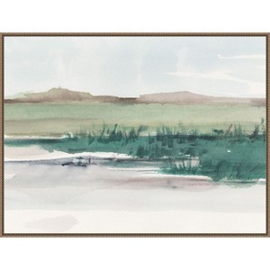 Amanti Art Emerald Grassland II by Ethan Harper Framed Canvas Wall Art - 1 of 4