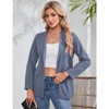 Coolmee Women's Blazer Long Sleeve Open Front Casual Single Breasted Office Blazer with Pockets - 4 of 4