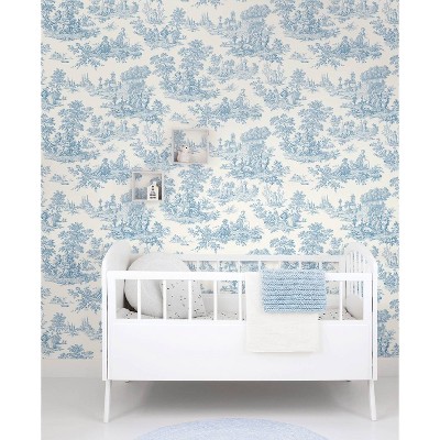 Blue Bell Vinyl Self-Adhesive Peel and Stick Wallpaper