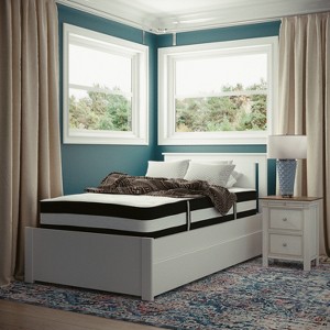 Flash Furniture Capri Comfortable Sleep 12 Inch CertiPUR-US Certified Hybrid Pocket Spring Mattress, Mattress in a Box - 1 of 4