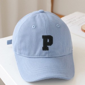 MyKids-Usa Baby Solid Color Embroidered Design Fashion Sunshade Baseball Hats - 1 of 4