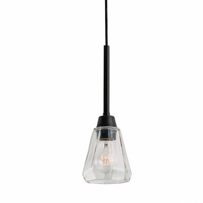 Norwell Lighting Arctic 1 - Light Pendant in  Acid Dipped Black