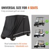 VEVOR 4 Passenger Golf Cart Cover, 600D Polyester Full Cover, Universal Fits for Most Brand Club Car Covers, Waterproof and Sunproof - 3 of 4