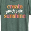 Women's - Instant Message - Create Your Own Sunshine Short Sleeve Graphic T-Shirt - 2 of 4