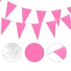 Unique Bargains Outdoor Garden Wedding Birthday Decoration Pennant Flag Banner 50ft - 3 of 4