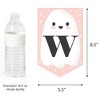 Big Dot of Happiness Pastel Halloween - Pink Pumpkin Baby Shower Bunting Banner - Party Decorations - Welcome Baby - 3 of 4