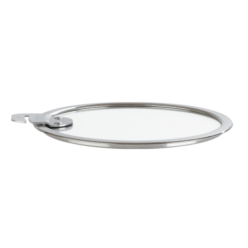 Cristel Strate 6.5 Inch Tempered Glass Detachable Handle Flat Glass Lid, 1 of 2