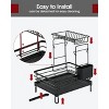LunaLulinlk Dish Drying Rack X-Large Stainless Steel Dish Rack for Kitchen Counter, 2-Tier Kitchen Storage, Black - 2 of 4
