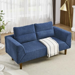 NicBex 64.17 Inch Convertible Futon Sofa Bed with Adjustable Armrest for Living Room,Bedroom,Office,Apartment - 1 of 4
