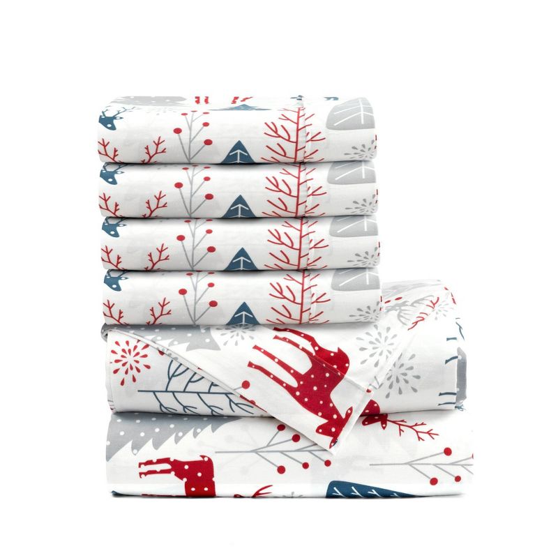 370 Thread Count Wonderland Soft Flannel Sheet Set - Lush Décor, 6 of 7