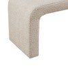 Sapphtopaz Ottoman Bench Ottoman Upholstered Boucle Waterfall Bench Bedroom Furniture for Entryway Bathroom Bedroom - 2 of 4