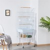 Yaheetech 47-inch Rolling Bird Cage for Small Birds Parakeet Lovebirds Cockatiel Canary - 2 of 4