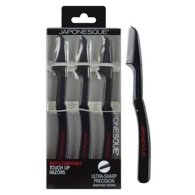 Japonesque Men's Essentials Touch Up Razors - 3ct : Target