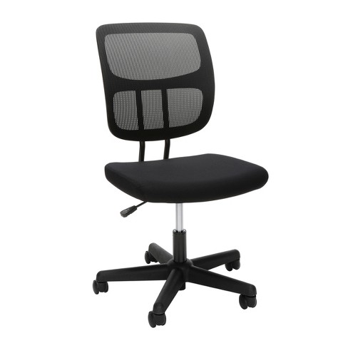 Adjustable Armless Mesh Office Chair Black Ofm Target