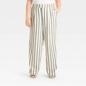 Women's Linen Essential Trouser - A New Day™ - 1 of 3