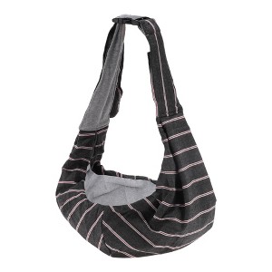 Unique Bargains Pet Sling Carrier Adjustable Pet Sling Deep Gray - 1 of 4
