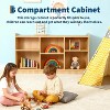6 Compartment Toy & Book Organizer with Adjustable Dividers Playrooms - 3 of 4