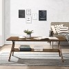Dexmalle Mid-Century Modern Rectangular Wood Coffee Table with Shelf - 2 of 4