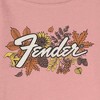 Juniors Womens Fender Fall Leaves Logo Sweatshirt - image 2 of 3