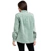 Women's Corduroy Buttoned Down Jacket - BiBi - 3 of 3