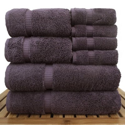BC BARE COTTON Luxury Hotel & Spa Quality, 750+ GSM, , 2 Bath Towel, 2 Hand Towel, 4 Washcloths (8 Piece, White)