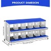 Chicken Nesting Boxes, Two-Tier Metal Chicken Egg Laying Box,Large Vented Holes for Egg Collection - 3 of 4