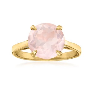 Ross-Simons 3.20 Carat Rose Quartz Ring in 14kt Yellow Gold - 1 of 4
