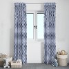 Bacati - Aztec Kilim Navy Cotton Printed Single Window Curtain Panel - image 2 of 4