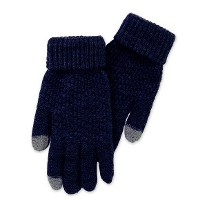 Hadley Wren Bailey Knit Gloves - Navy - 1 of 4