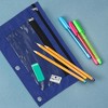 Unique Bargains Pencil Case for 3 Ring Binder Double Layer Smooth Zipper for Folders - 4 of 4