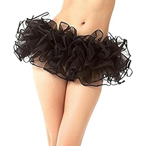 Malco Modes Women’s Puffy Tutu Skirt – Halloween Costume Tulle Underskirt for Ballet, Rave, Festival, and Party Outfits – Orange - 1 of 4