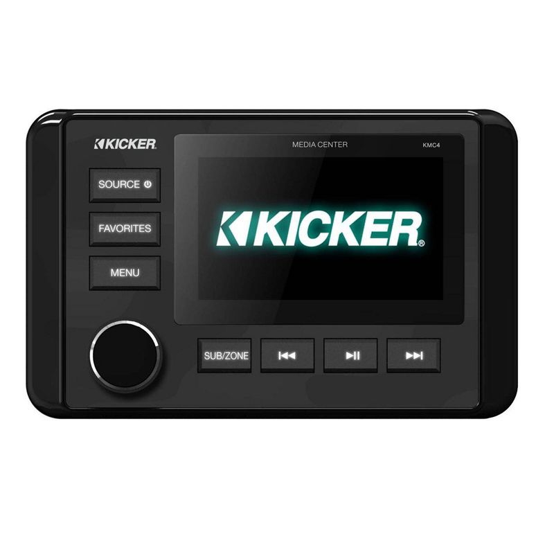 Kicker 46KMC4 Weather-Resistant Gauge-Style Media Center With Bluetooth, 1 of 4