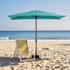 Hyleory 10FT Market Umbrella for All Seasons, 6 Iron Core Ribs, Size: 120" x 96" - 4 of 4