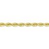 Black Bow Jewelry Men's 7mm 10k Yellow Gold Diamond Cut Solid Rope Chain Bracelet - 2 of 4