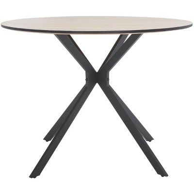 Rixley Dining Table - Natural/Black - Safavieh