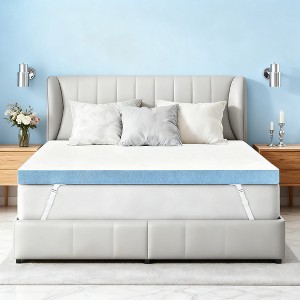 Dyonery 3 Inch Firm Memory Foam Mattress Topper High Density Bed Topper Pad for Back Pain with Removable Cover,CertiPUR-US Certified - 1 of 4