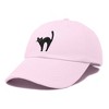 Dalix Black Cat Embroidered Womens Cotton Dad Hat Baseball Cap Adjustable - 4 of 4