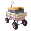 KWPZQEB 40 Inch Kids Wagon, Toy Wagon for Kids, Rolling Cart, Carts with Wood Railing & Air Tires, for Ages 1-5 Years - 4 of 4